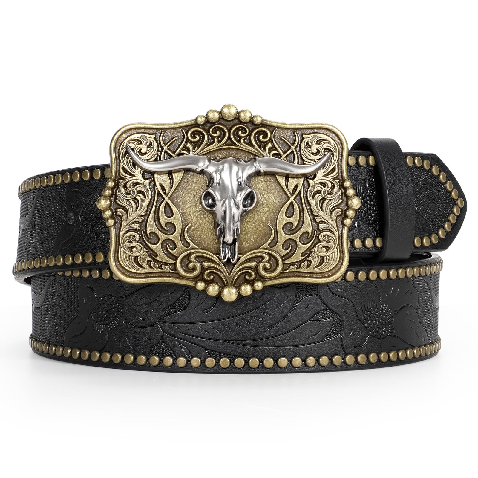 Cowboy Leather Belt Western